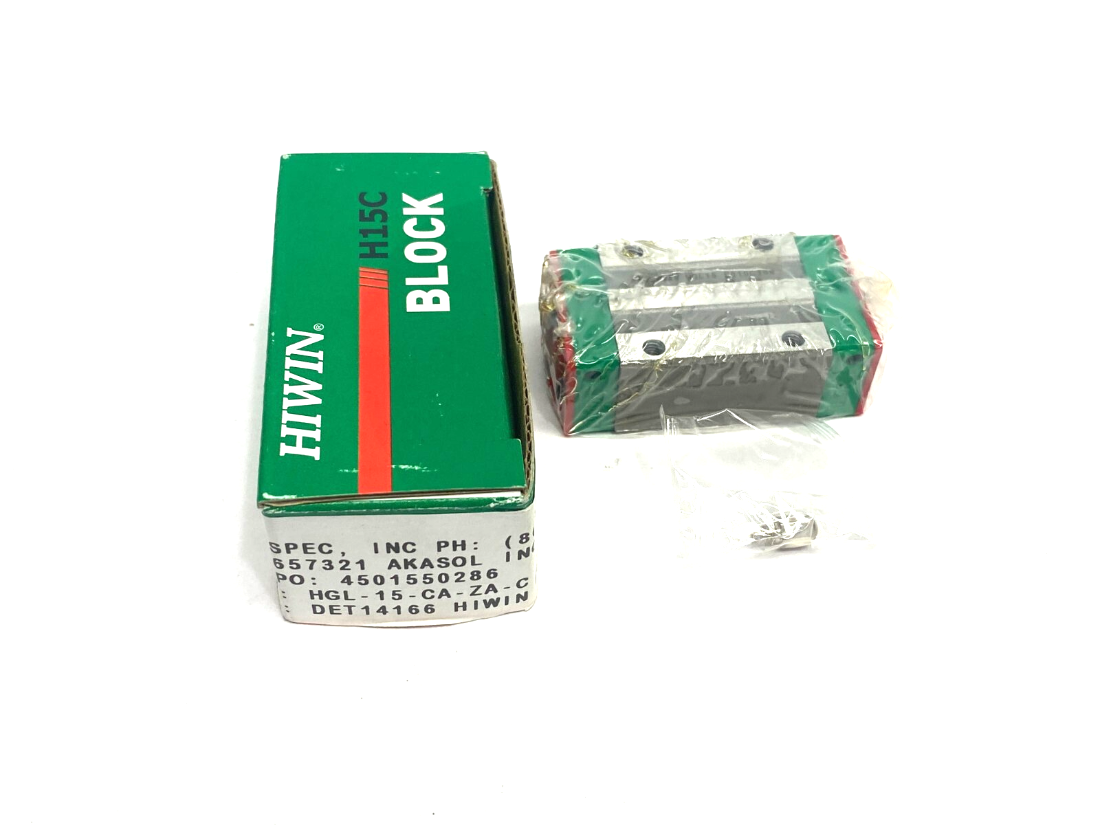 Hiwin HGL15CA ZAC Linear Guideway Block Bearing - Maverick Industrial Sales