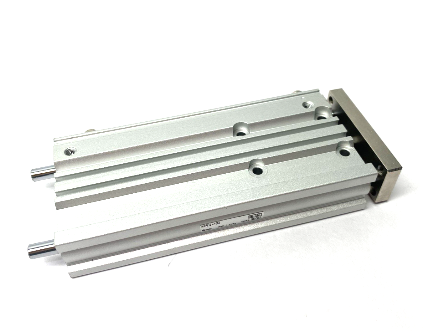 SMC MGPL12-100Z Compact Guide Bearing Cylinder, 12mm Bore, 100mm Stroke - Maverick Industrial Sales