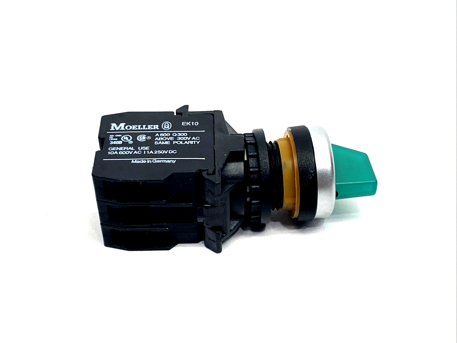 Moeller S-5225-240 3-Pos. Selector Switch Kit, Green RLWK3R2-GN/K20/EF3/GL130 - New – Open box - Maverick Industrial Sales