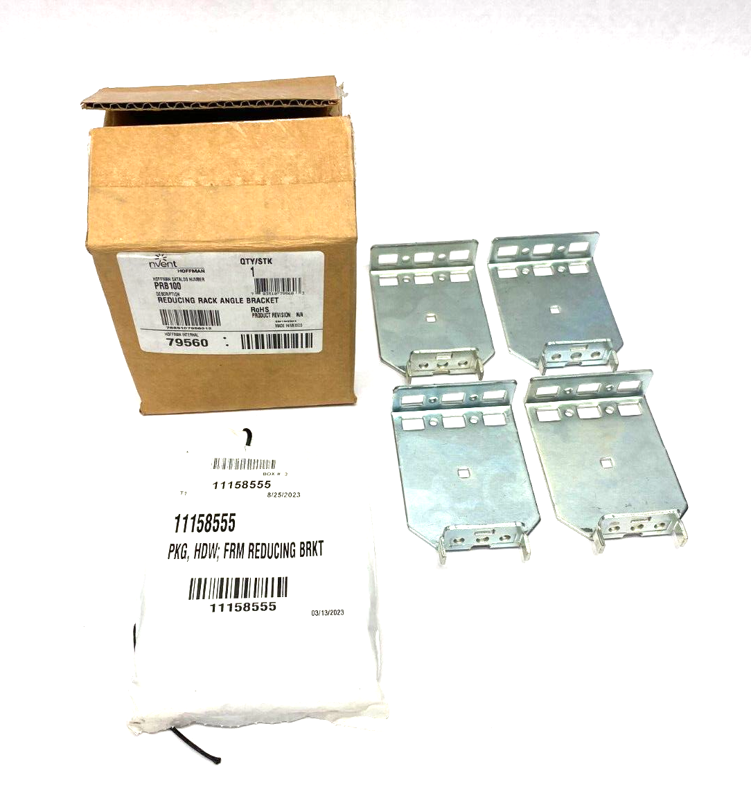 Hoffman PRB100 PROLINE nVent Frame Reducing Bracket, BOX OF 4 - New – Open box - Maverick Industrial Sales