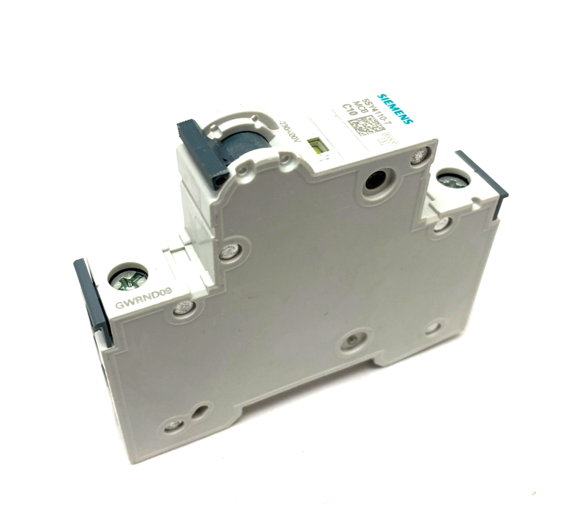 Siemens 5SY4110-7 Miniature Circuit Breaker 1-Pole MCB C10 - Maverick Industrial Sales