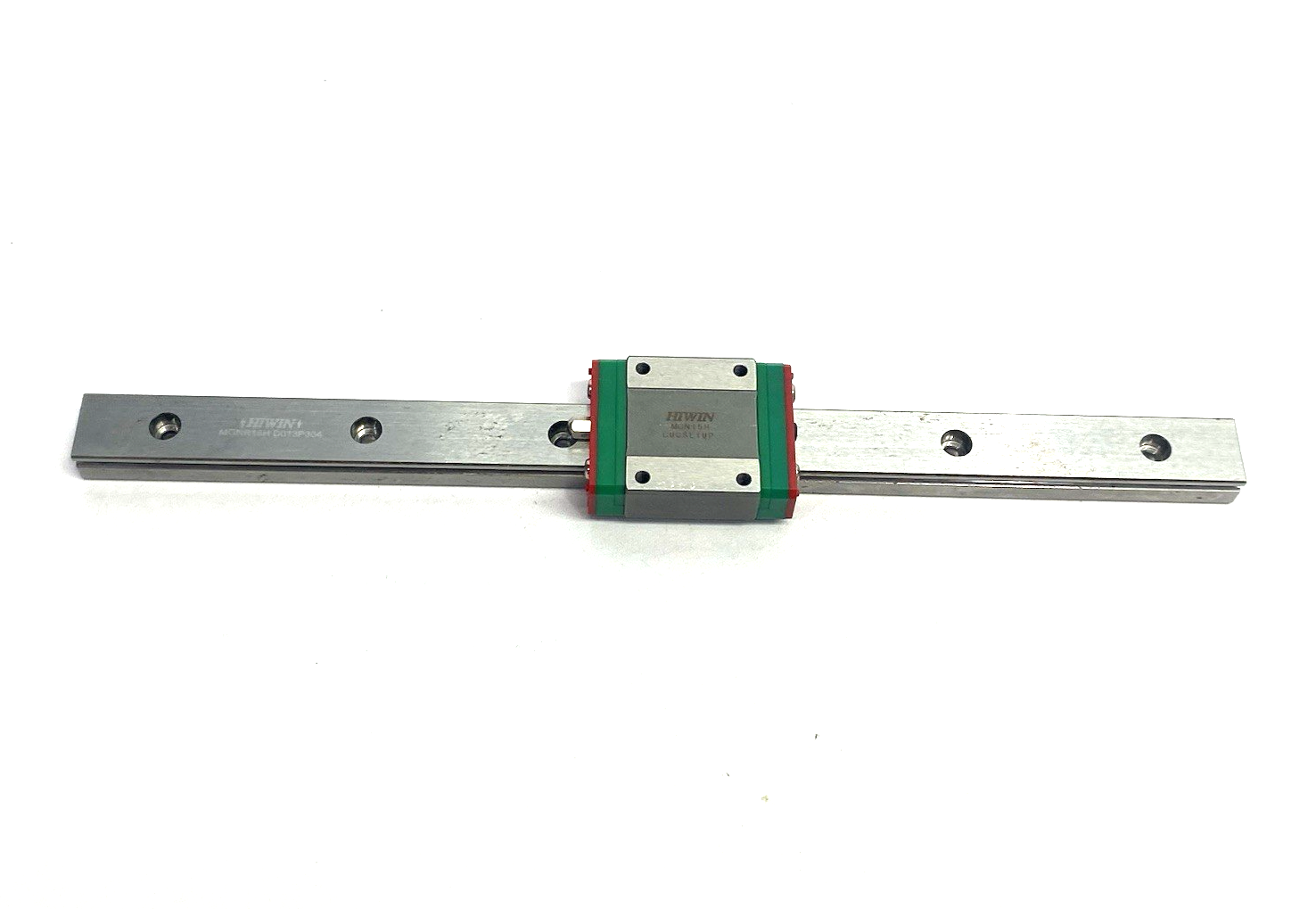 Hiwin MGN-15-H-1R235-ZF-H-M Linear Guideway Block and Rail, 1-Block, 235mm Rail - Maverick Industrial Sales
