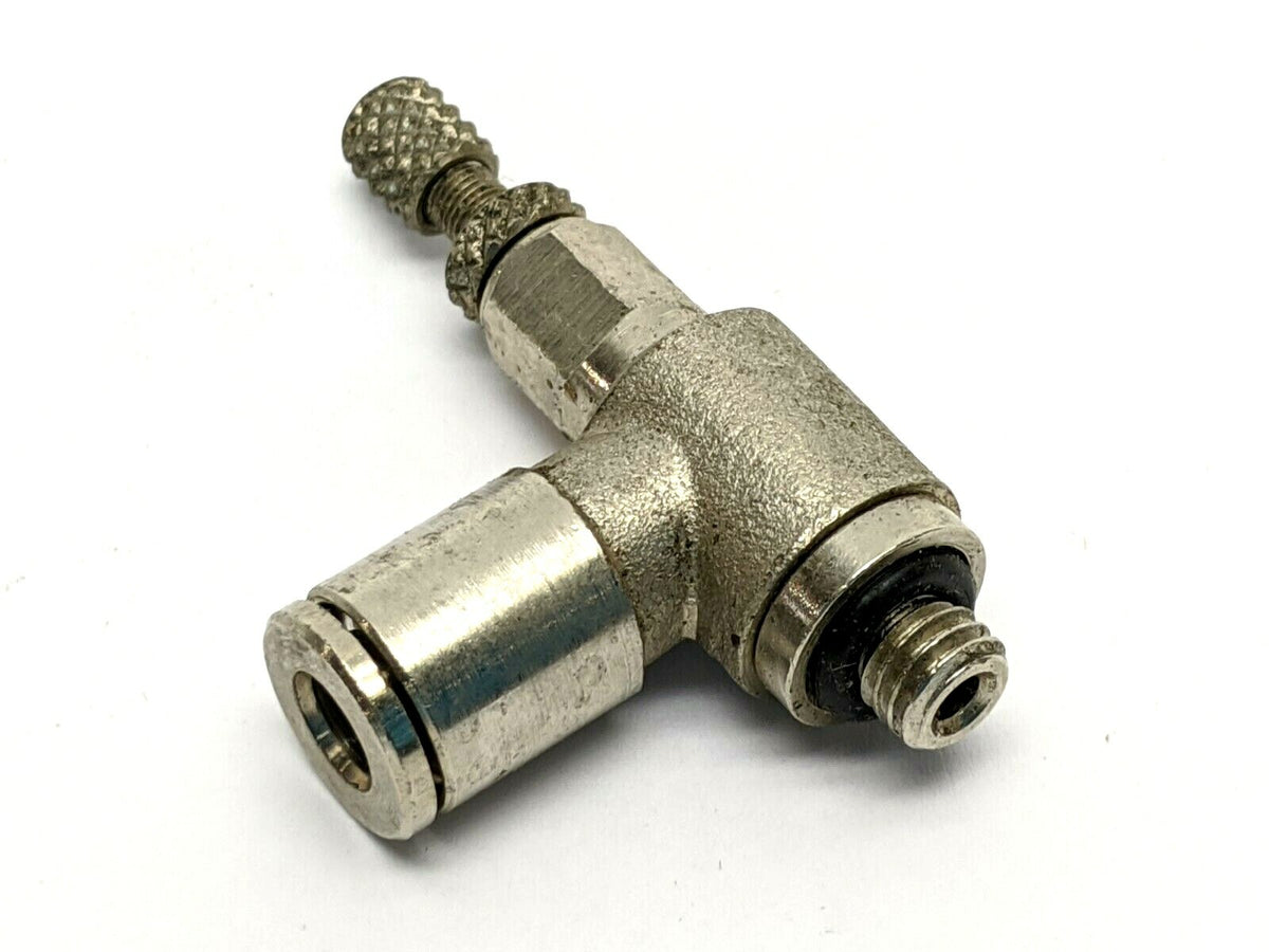 MNSE Speed Controller Elbow 5/32” Tube OD M5 Thread Size - Maverick Industrial Sales