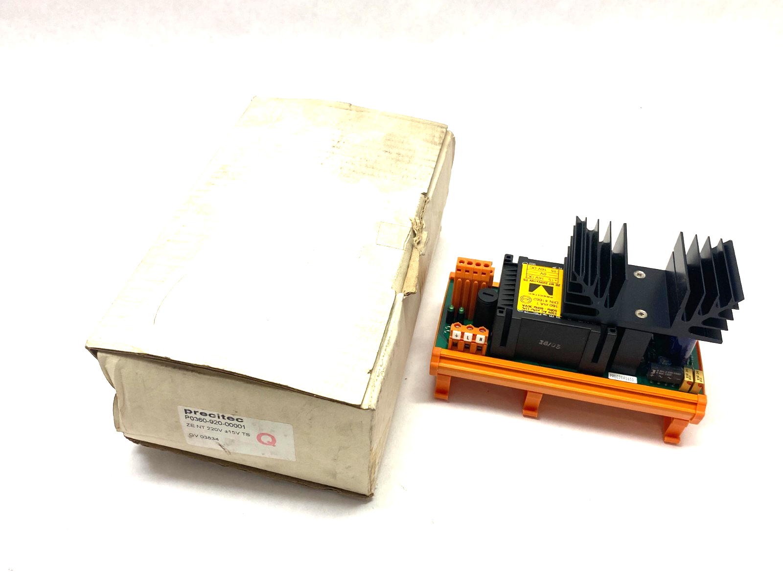 P0360-920-00001 | Precitec Power Supply DIN Rail Mount ZE NT 220V ±15V TS - New – Open box - Maverick Industrial Sales