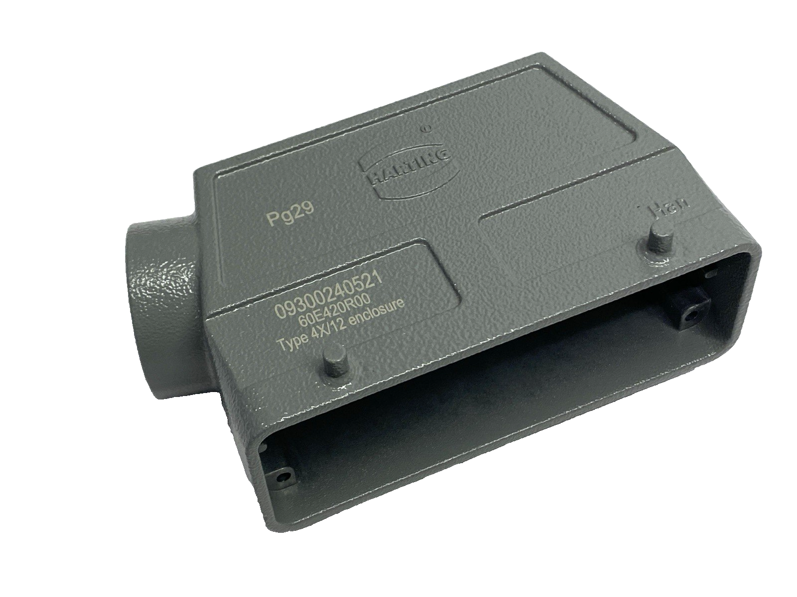 Harting 09300240521 Heavy Duty Power Connector Hood Side Entry Han 24B-HSE-Pg29 - Maverick Industrial Sales