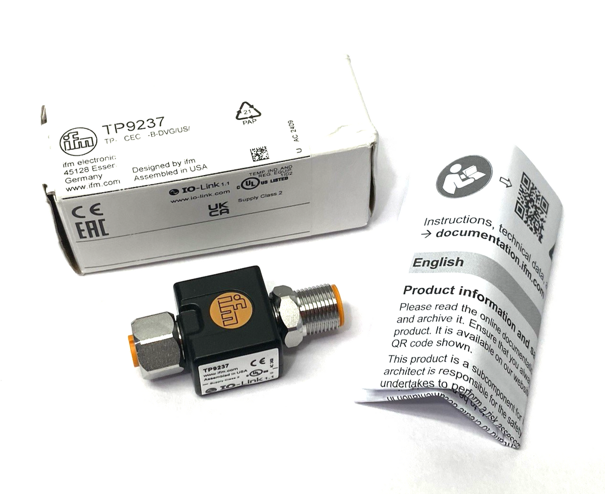 ifm TP9237 Evaluation Unit for Temperature Sensors IO-Link TP- CEC -B-DVG/US/ - Maverick Industrial Sales