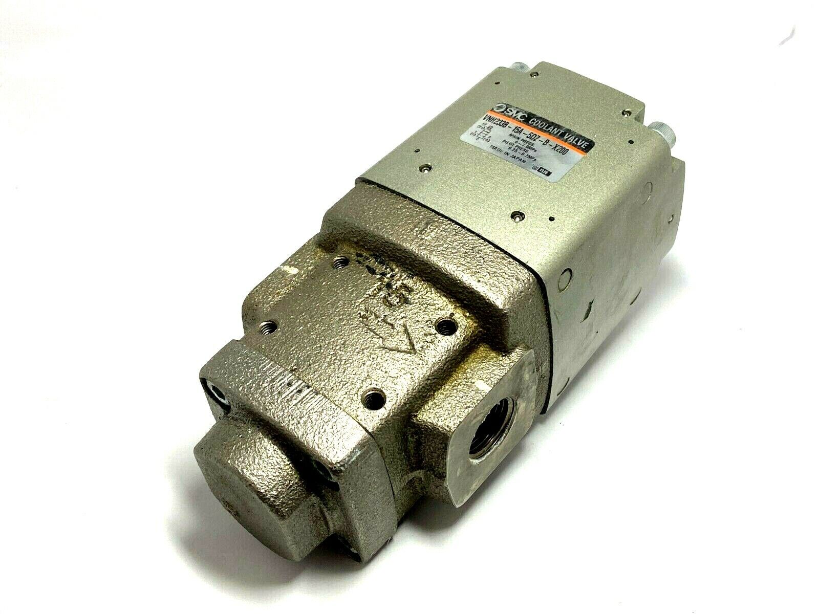SMC VNH233B-15A-5DZ-B-X200 Solenoid Controlled 2 Port Coolant Valve N.C. 24V DC - Maverick Industrial Sales