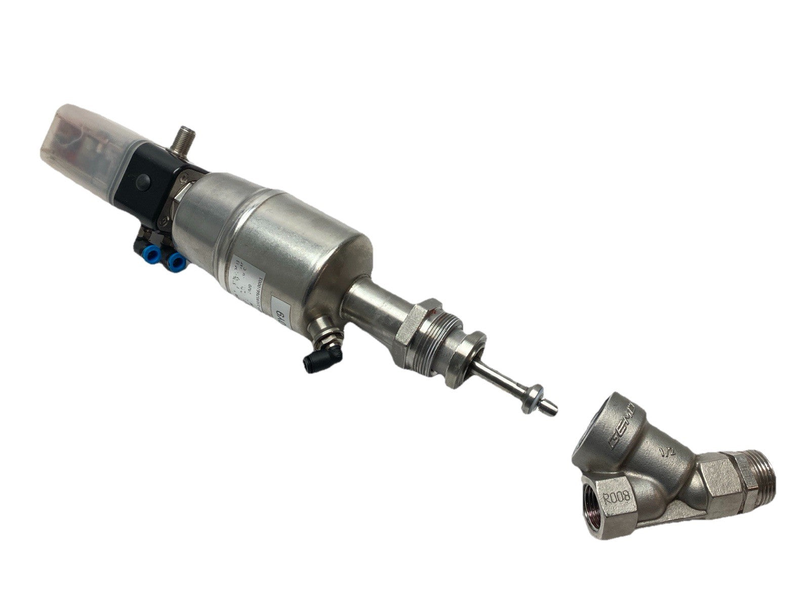 GEMU 550 15D 137 512G1RD403 Pneumatic Angle Seat Globe Valve 88350177 - Maverick Industrial Sales
