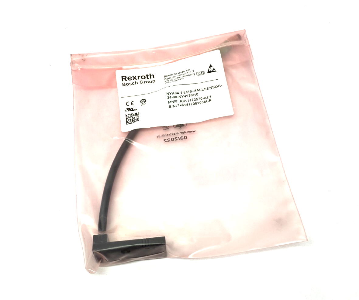 Bosch Rexroth R911173570-AE1 Hall Sensor NYA04.1-LMS-HALLSENSOR-24-90-NY4980/10 - Maverick Industrial Sales