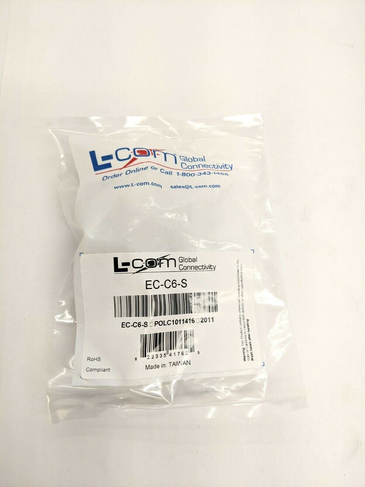 L-com EC-C6-S Inline Coupler Adapter RJ45 - Maverick Industrial Sales