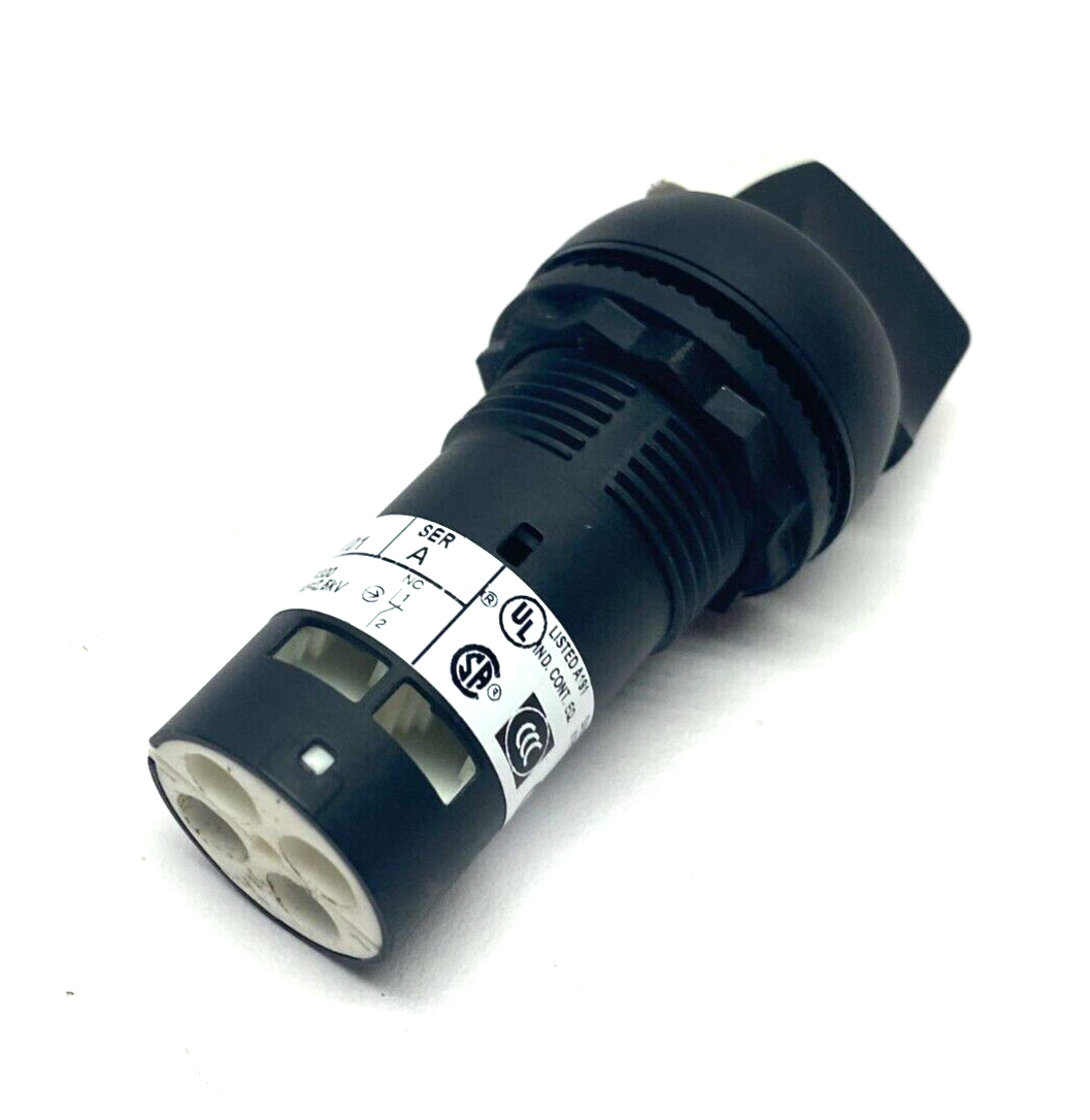 800FD-SM22X01 | Allen Bradley Ser A Knobbed Selector Switch 2-Pos Black Maintained - Used - Maverick Industrial Sales