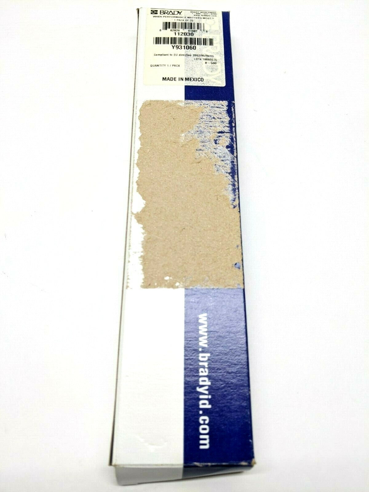 Brady WM-28-PK Vinyl Cloth Wire Marker LOT OF 12 Sheets - New – Open box - Maverick Industrial Sales