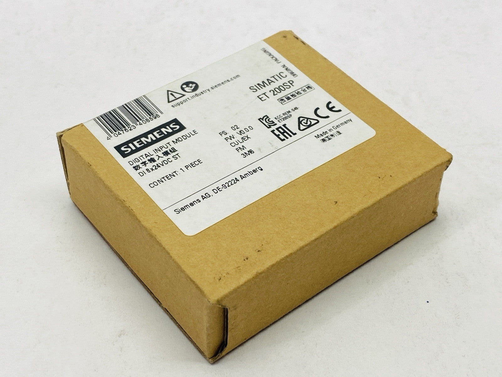 Siemens 6ES7131-6BF01-0BA0 SIMATIC ET200SP Digital Input Module - Maverick Industrial Sales