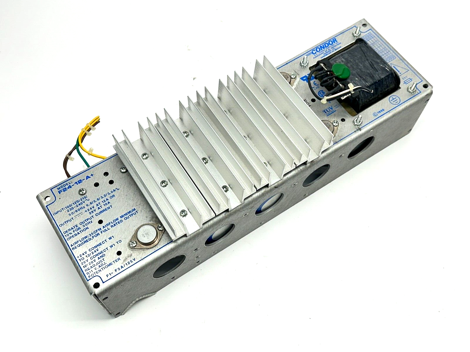 F24-12-A+ | Condor Power Supply 230-240V Input / 12A/24V 10A/28V Output - Used - Maverick Industrial Sales