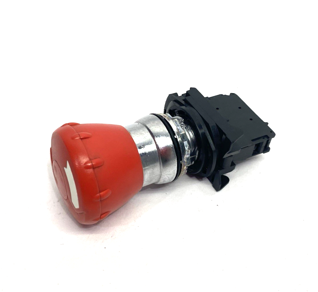 800FM-MT44 | Allen Bradley Emergency Stop Pushbutton, Twist-Release, Metal 40mm- Used - Maverick Industrial Sales