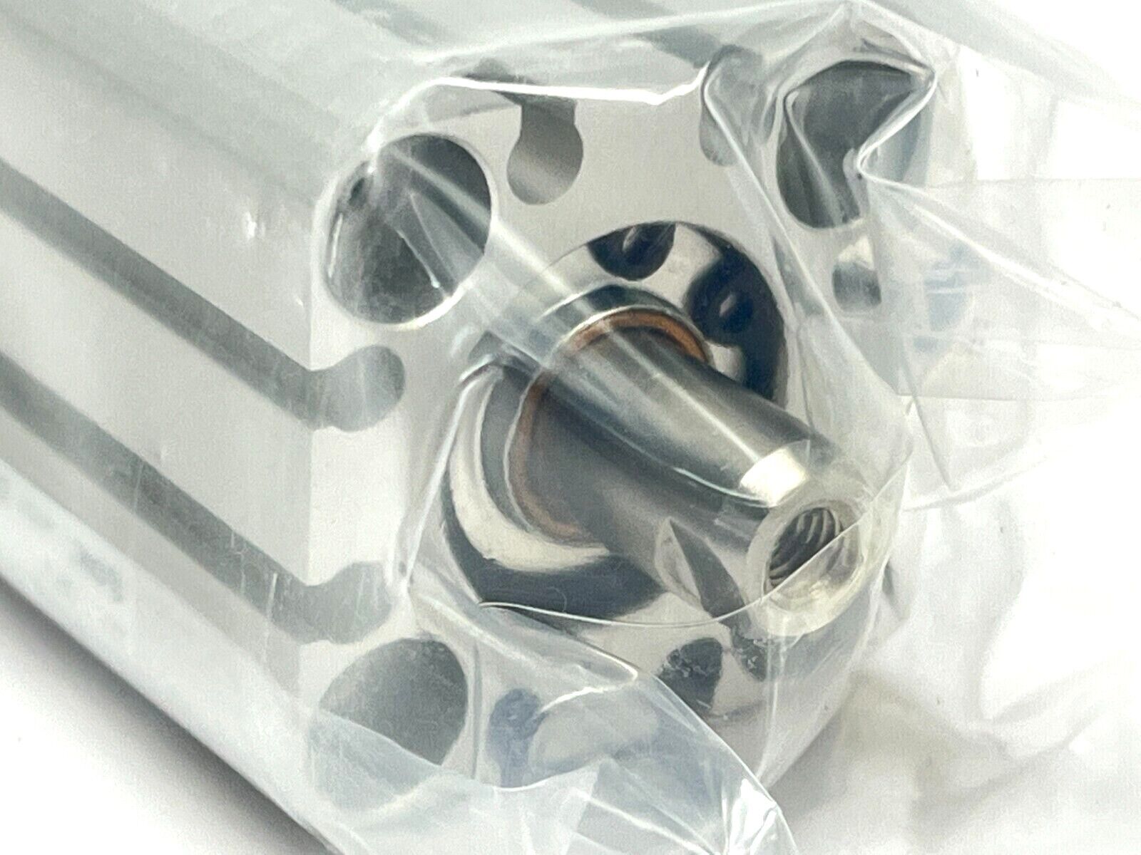 SMC CQSLS20-25DC Compact Cylinder 20mm Bore 25mm Stroke w/ CQS-L020 Brackets - Maverick Industrial Sales