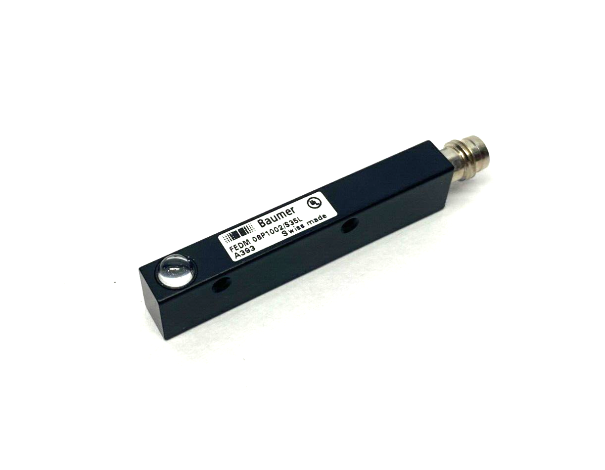 Baumer FEDM 08P1002/S35L Through-Beam Sensor 3-Pin M8 10-30VDC, 10236653 - Maverick Industrial Sales