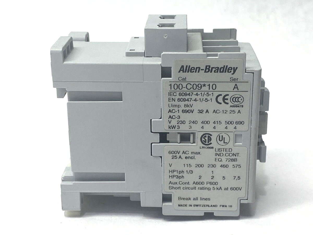100-C09D10 Ser. A | Allen Bradley IEC Contactor 24VDC - Used - Maverick Industrial Sales