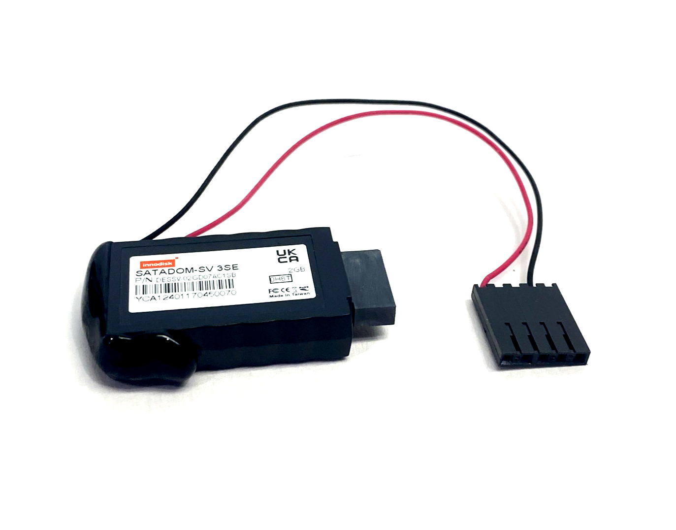 innodisk DESSV-02GD07AC1SB Drive SATADOM-SV 3SE 2GB - New – Open box - Maverick Industrial Sales