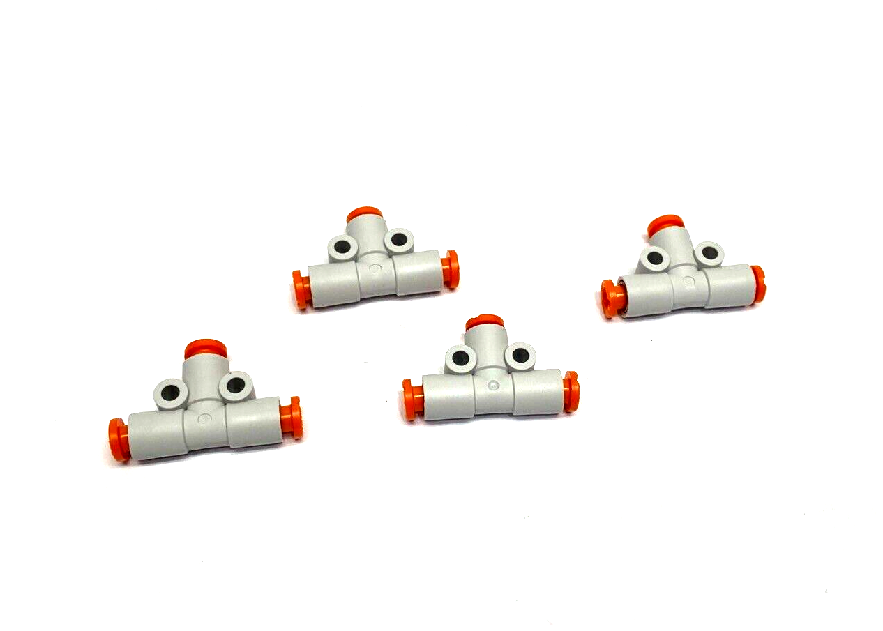 KQ2T03-00A | SMC Union Tee Pneumatic Fitting 5/32" Tube OD, LOT OF 4 - New – Open box - Maverick Industrial Sales