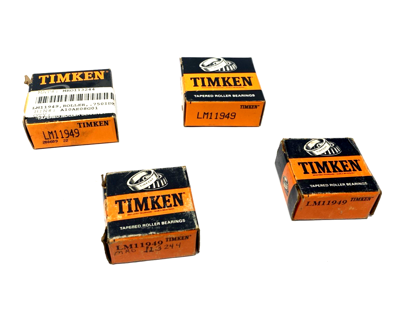 LM11949 | Timken Tapered Roller Bearing 3/4" Bore 1.7810" Cup O.D. 0.610" Wide 4PK - New – Open box - Maverick Industrial Sales