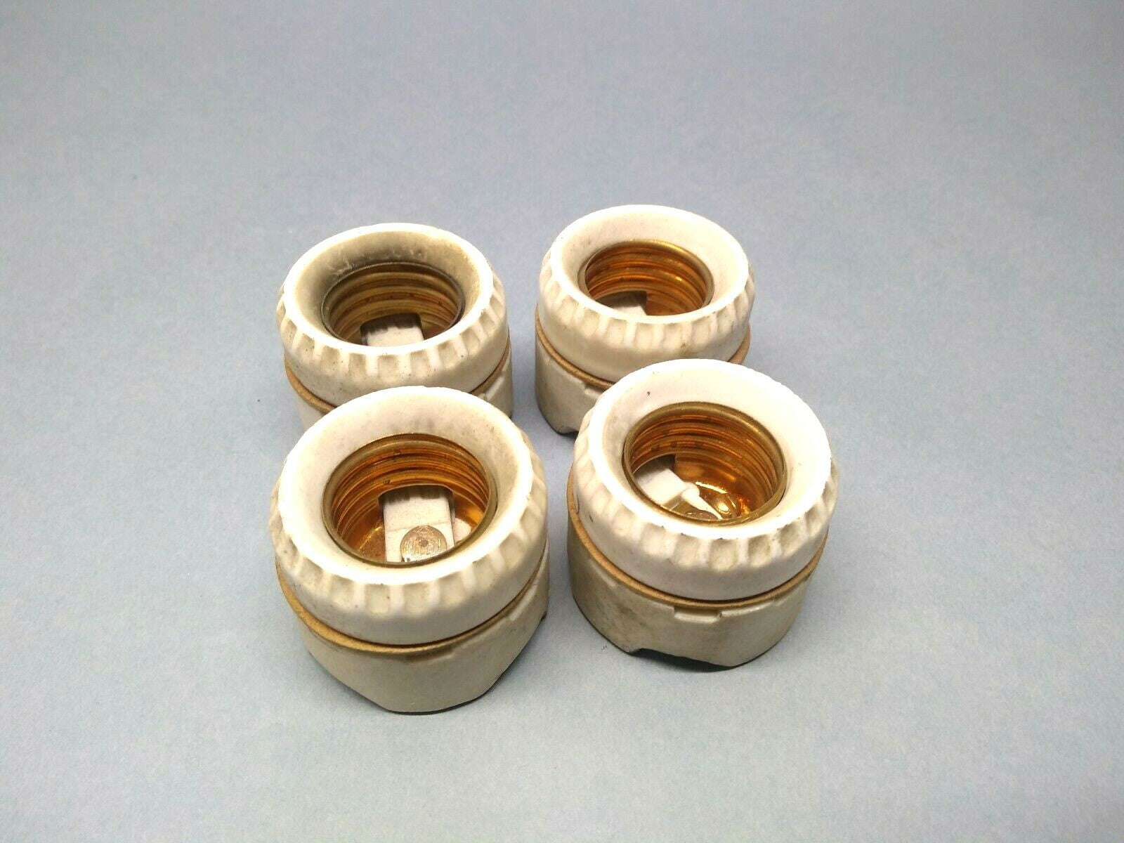 Vintage Hubbell Porcelain 660W 250V Lamp Holder LOT OF 4 - Used - Maverick Industrial Sales