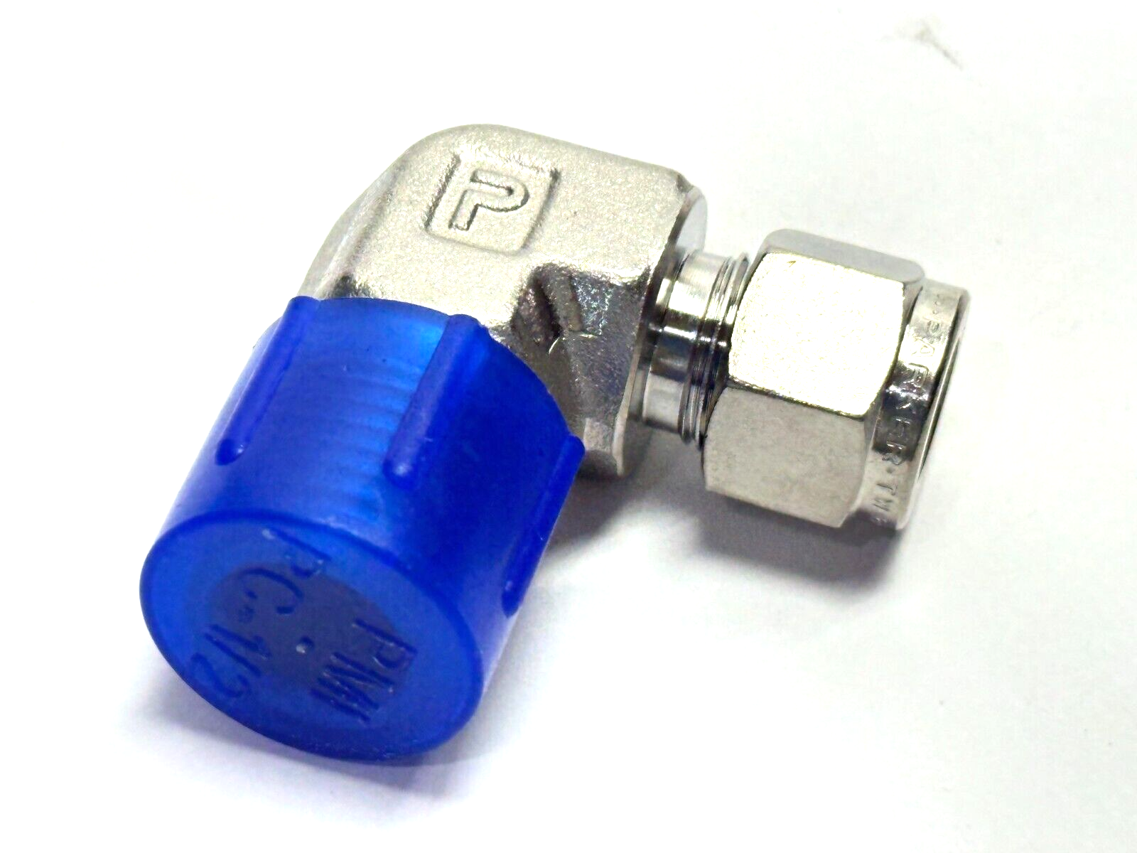 Parker 1809 12 22 Compression Fitting SS Right Angle 12mm Tube OD Male 1/2" NPT - New – Open box - Maverick Industrial Sales