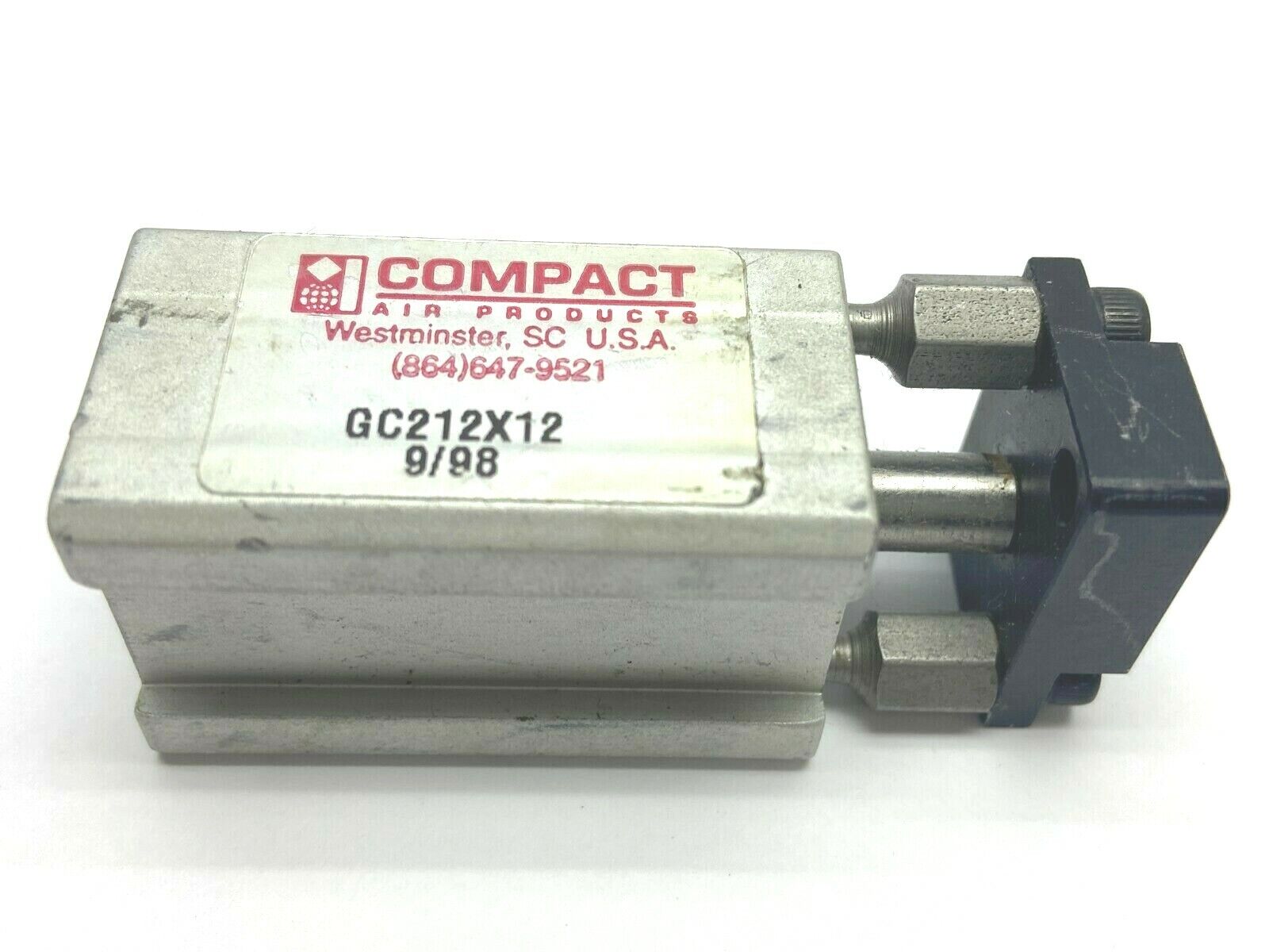 GC212X12 | Compact Air Guided Cylinder 1/2" Bore 1/2" Stroke - Used - Maverick Industrial Sales