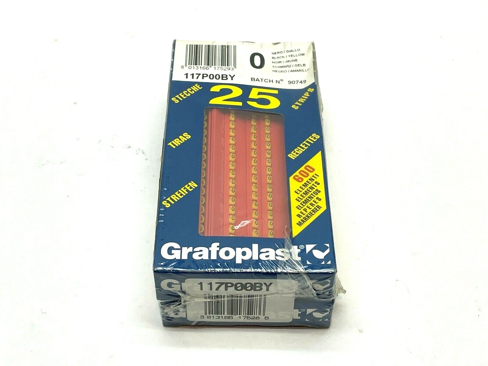 117P00BY | Grafoplast Wiremarker Strips LOT OF 50 - New - Maverick Industrial Sales