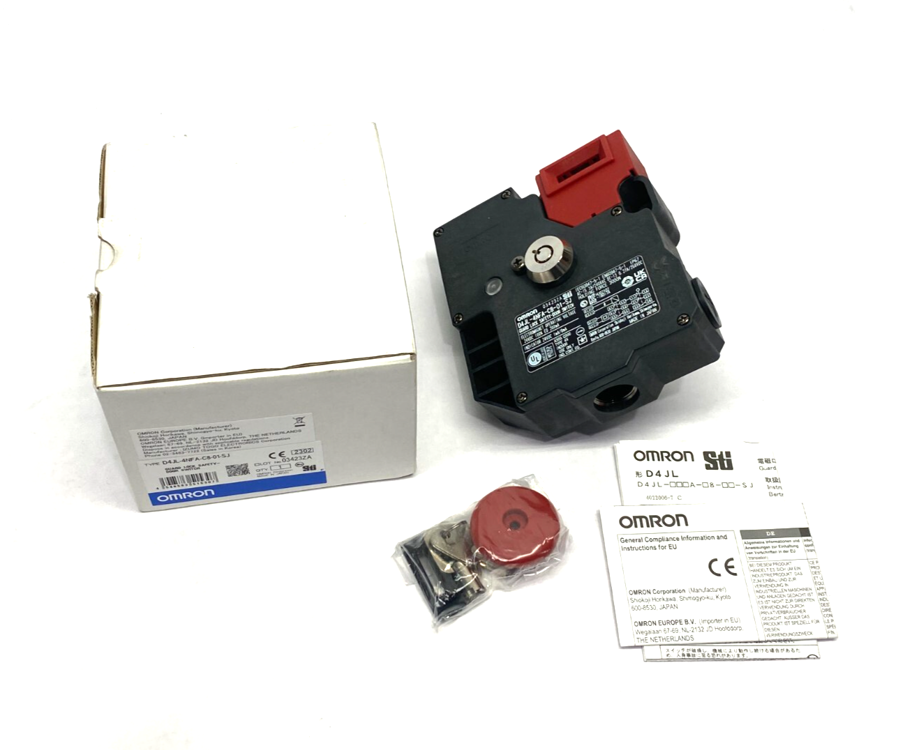 Omron D4JL-4NFA-C8-01-SJ Guard Lock Safety Door Switch - New – Open box - Maverick Industrial Sales