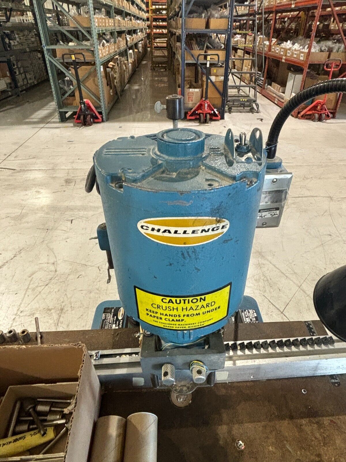 JF | The Challenge Machinery Co. Model Paper Drill Press, Commercial Hole Punch - Used - Maverick Industrial Sales