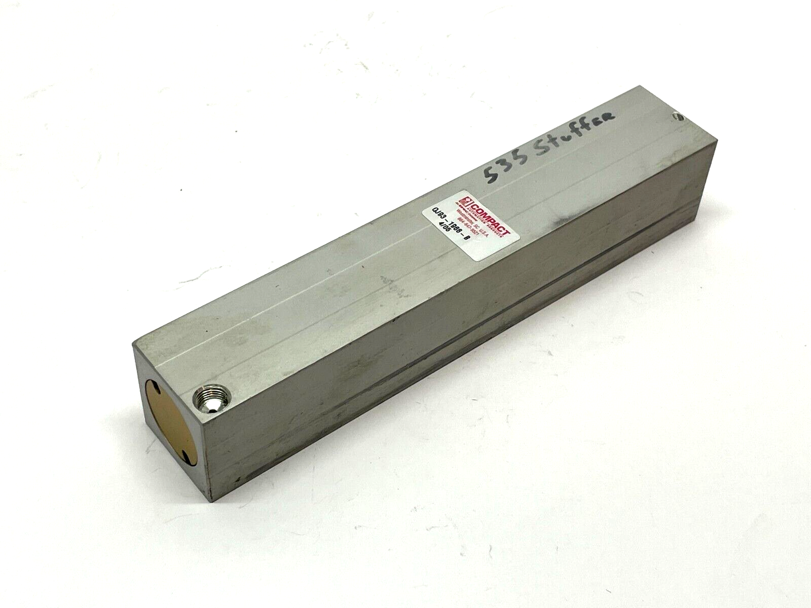 Compact QJ93-1966-B Pneumatic Cylinder - Used - Maverick Industrial Sales