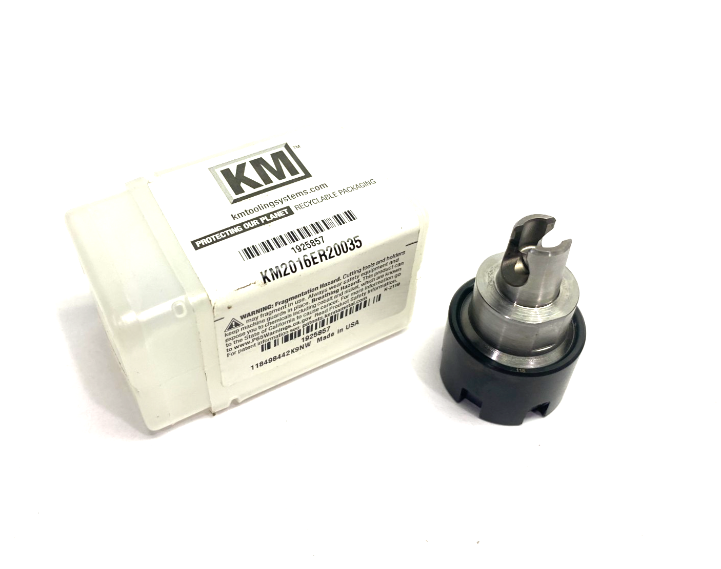 Kennametal 1925857 KM Micro™ Collet Chuck KM2016ER20035 - New - Maverick Industrial Sales