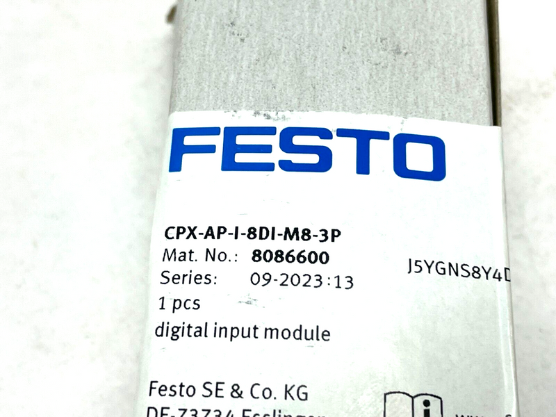 Festo CPX-AP-I-8DI-M8-3P Digital Input Module 8086600 - Maverick Industrial Sales