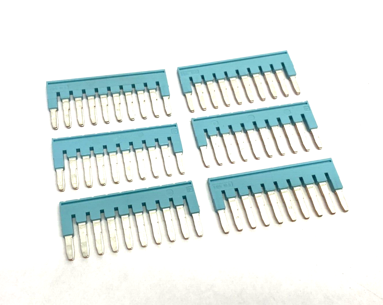 Siemens 8WH9020-6BL10 Plug-In Bridge Jumper Bar 10-Pole 5mm Space LOT OF 6 - Maverick Industrial Sales