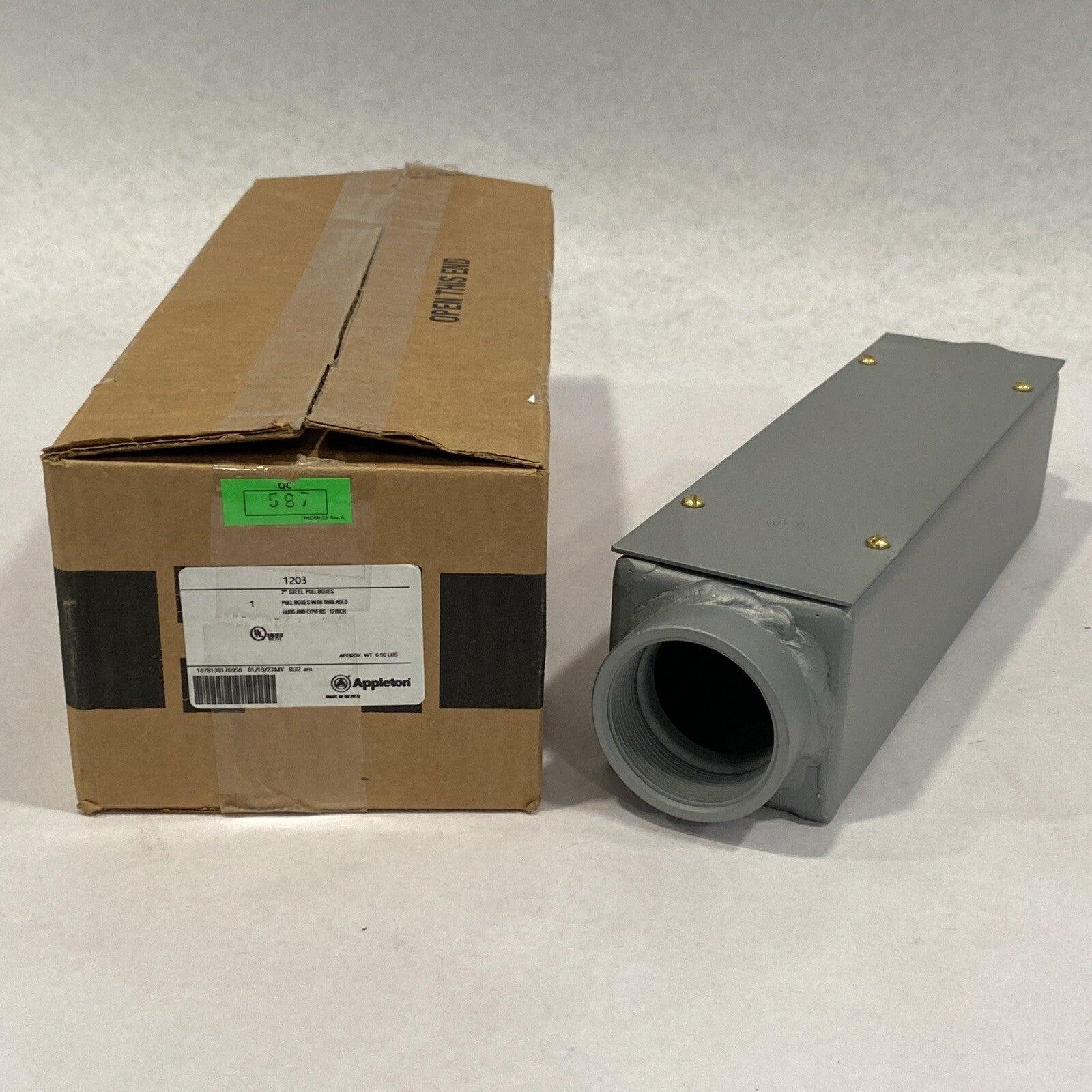 Appleton 1203 2" x 12" PTC Pull Box Enclosure - New – Open box - Maverick Industrial Sales