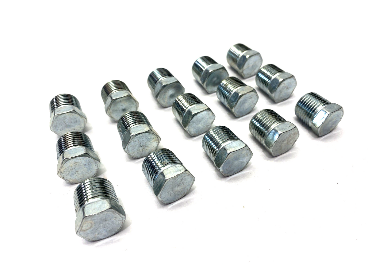 Extreme Pressure Steel Pipe Fitting Plug w/ Hex Drive, 3/8" NPTF Male LOT OF 15 - Maverick Industrial Sales