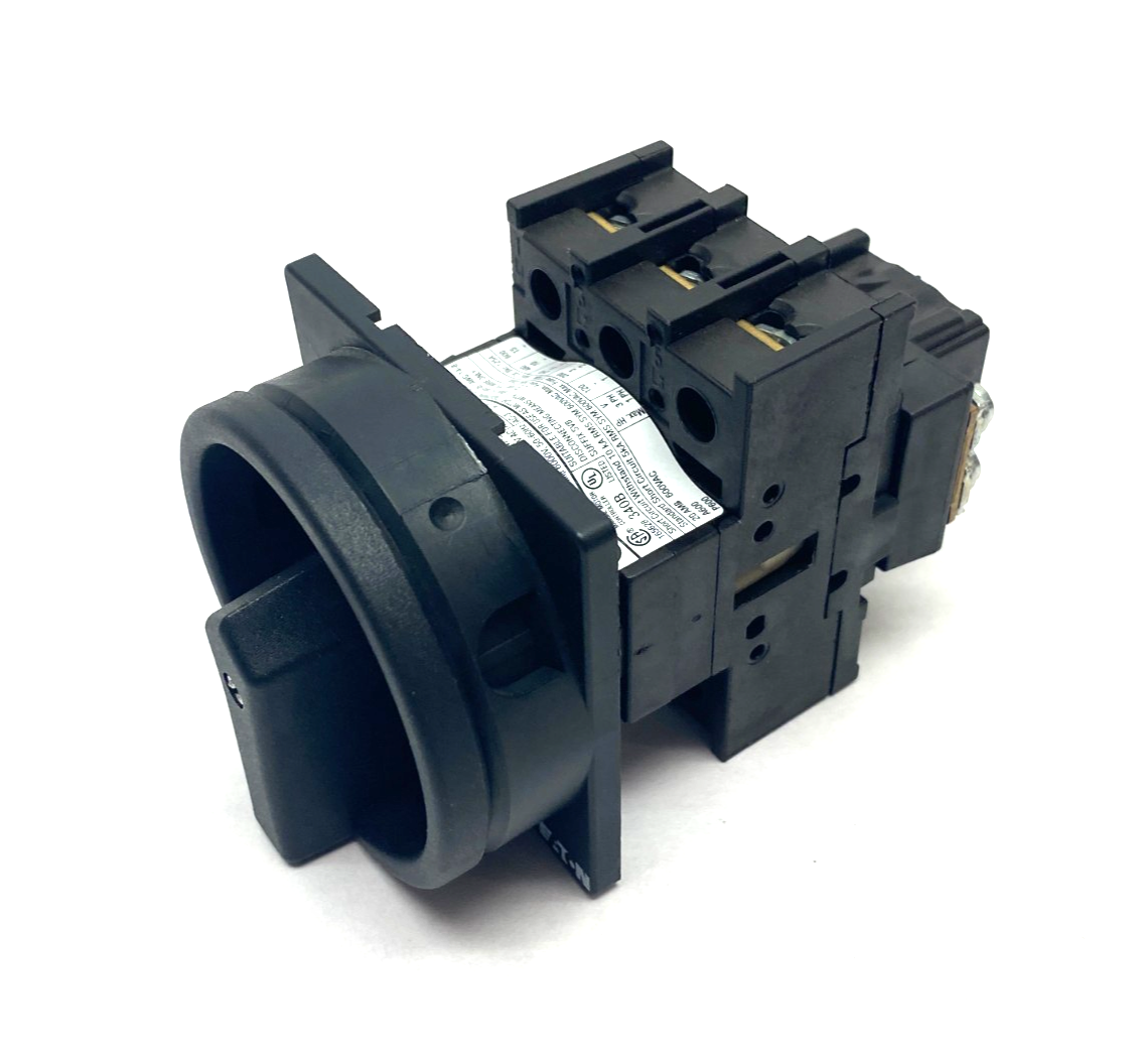 Eaton Moeller P1-25/EA/SVB-SW Main Disconnect Switch Black 3-Pole 048365 - Used - Maverick Industrial Sales