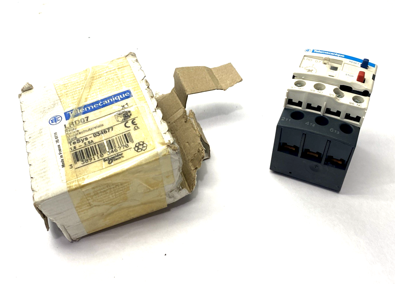 Telemecanique LRD07 Thermal Overload Relay 1.6-2.5A TeSys-034677 - Maverick Industrial Sales