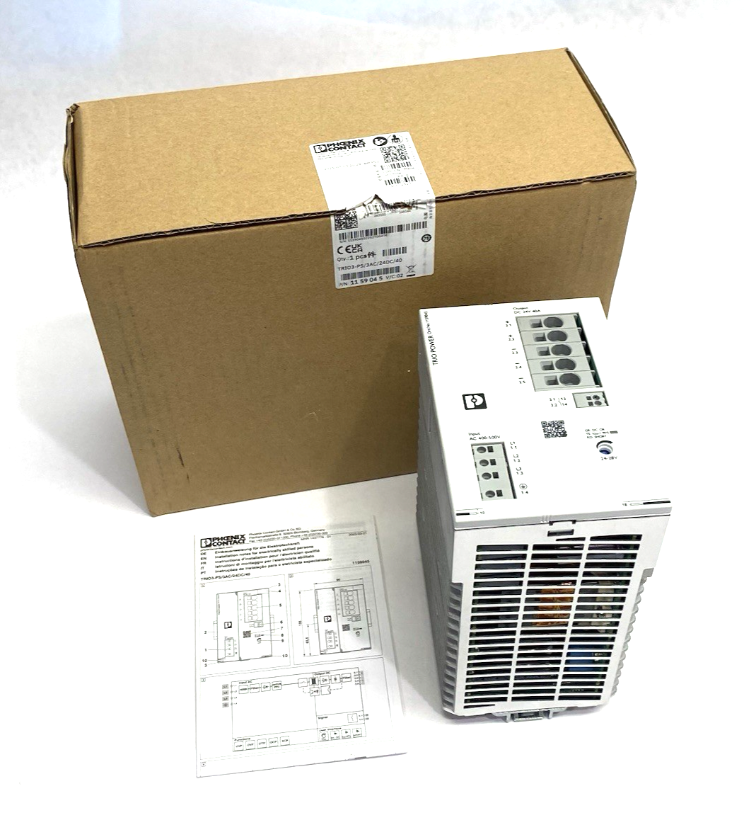 Phoenix Contact TRIO3-PS/3AC/24DC/40 Primary Switched Power Supply 1159045 - Maverick Industrial Sales