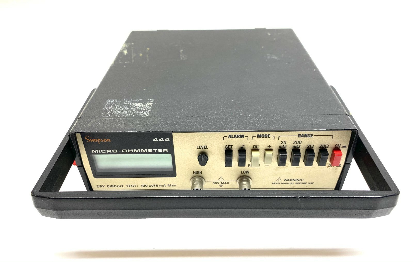 Simpson 444 Micro Ohmmeter 120V - For parts or not working - Maverick Industrial Sales
