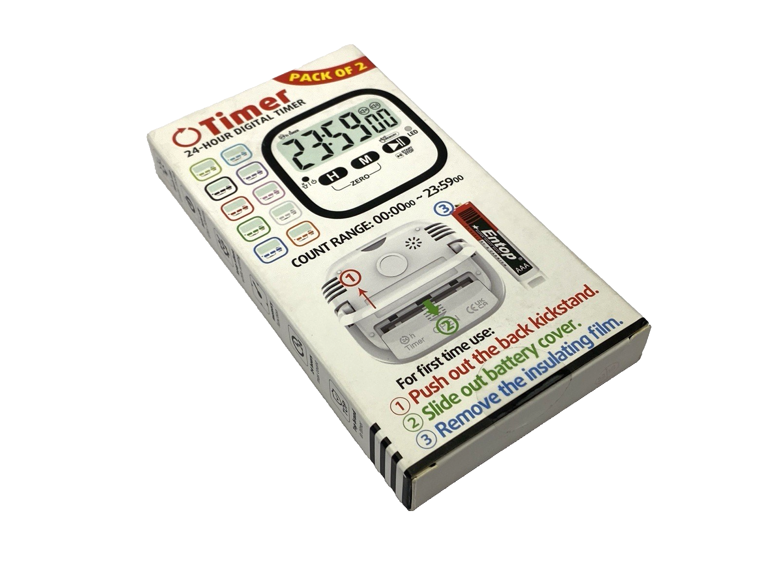 24 Hour Digital Kitchen Timer PACK OF 2 - New - Maverick Industrial Sales