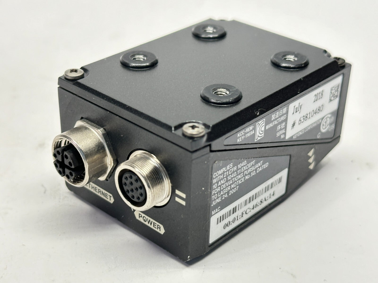 Keyence SR-751 Ethernet Compatible 2D Code Reader Medium-Distance Type - Used - Maverick Industrial Sales