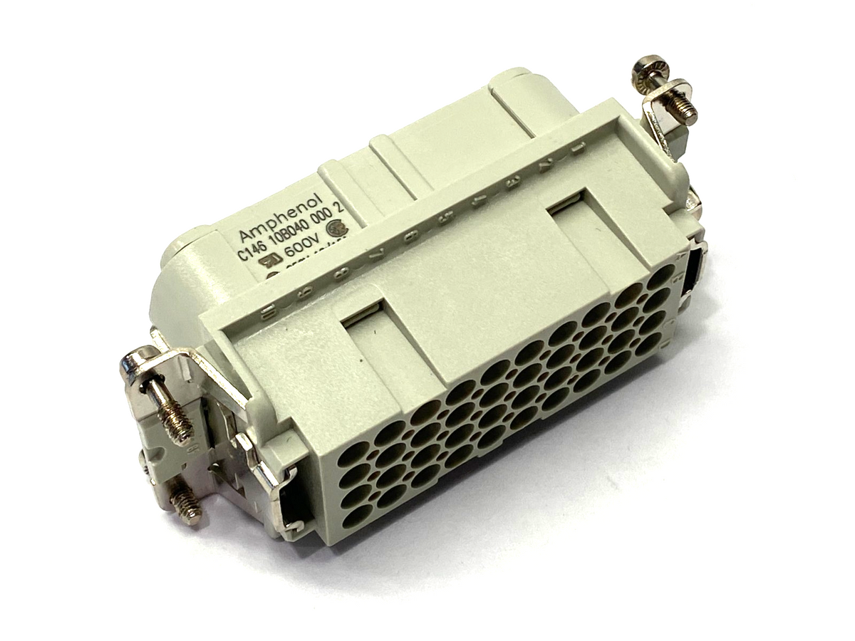 Amphenol C14610B0400002 Female Insert 40-Position 600V 15A - Maverick Industrial Sales