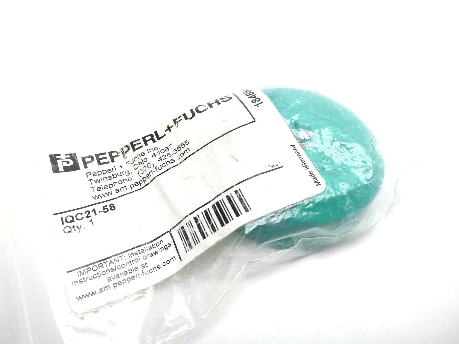 IQC21-58 184884 | Pepperl + Fuchs Radio Frequency Identification Transponder 13.56- New – Open box - Maverick Industrial Sales