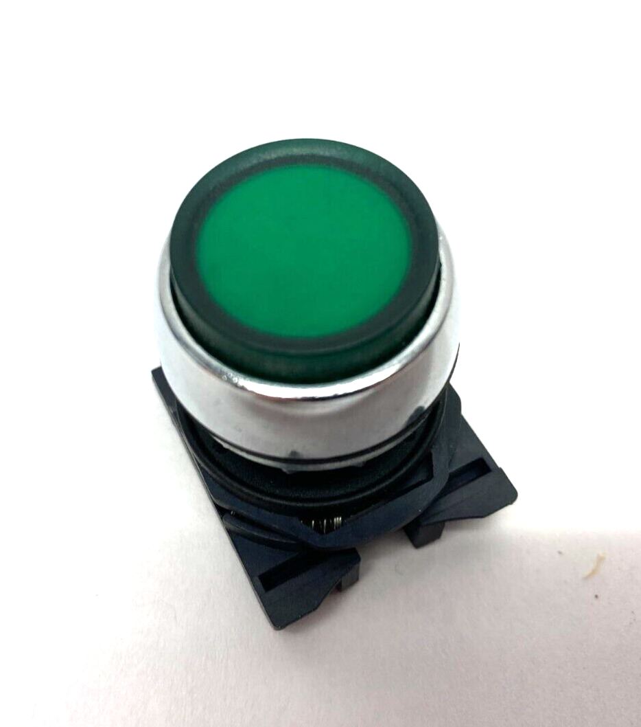 800FM-LE3 | Allen Bradley Extended Illuminated Pushbutton Green w/ Plastic Collar - Used - Maverick Industrial Sales