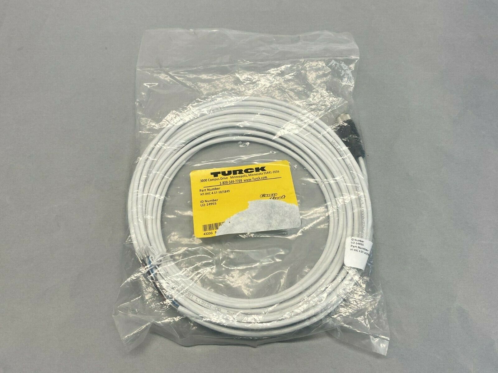 Turck HT-RKC 4.5T-10/S849 Single-Ended Cordset U2-14955 - Maverick Industrial Sales