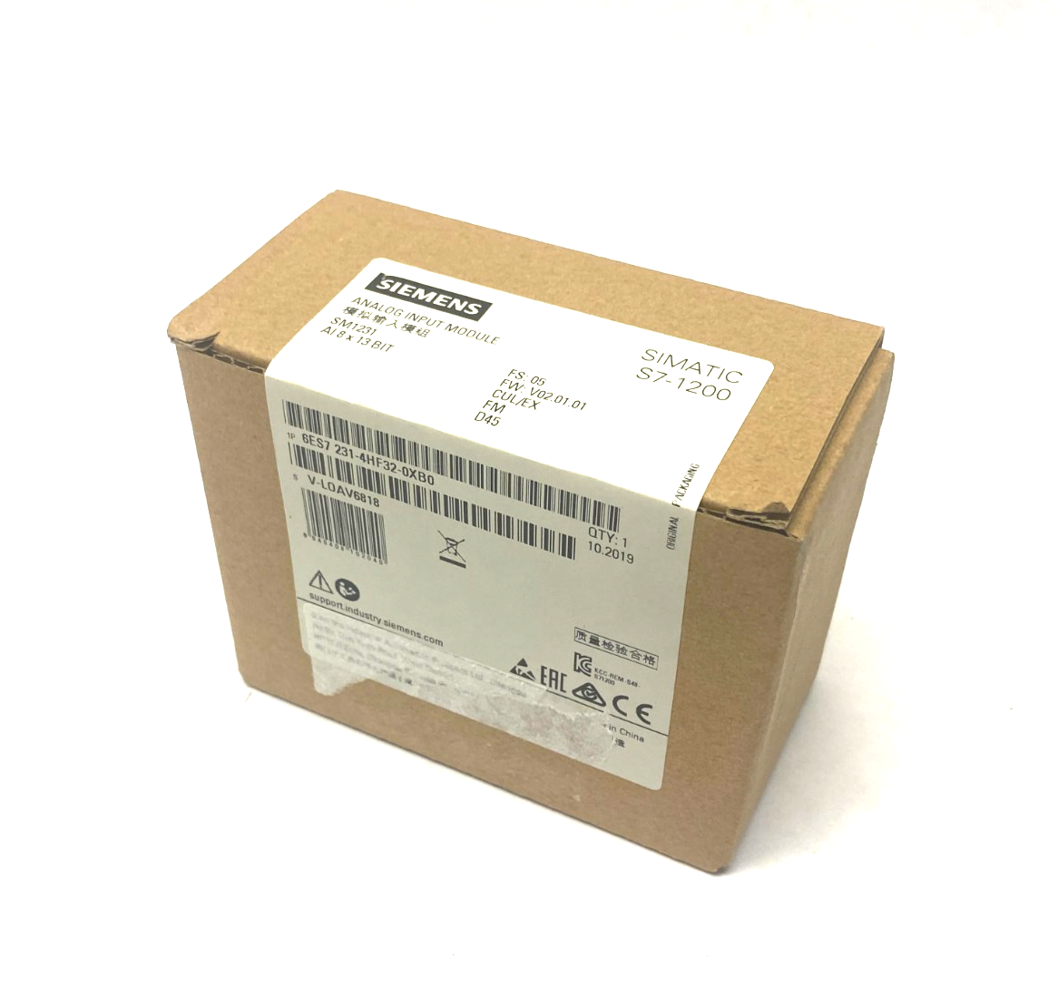 Siemens 6ES7 231-4HF32-0XB0 SIMATIC S7-1200 Analog Input Module SM1231 8x13 Bit - Maverick Industrial Sales