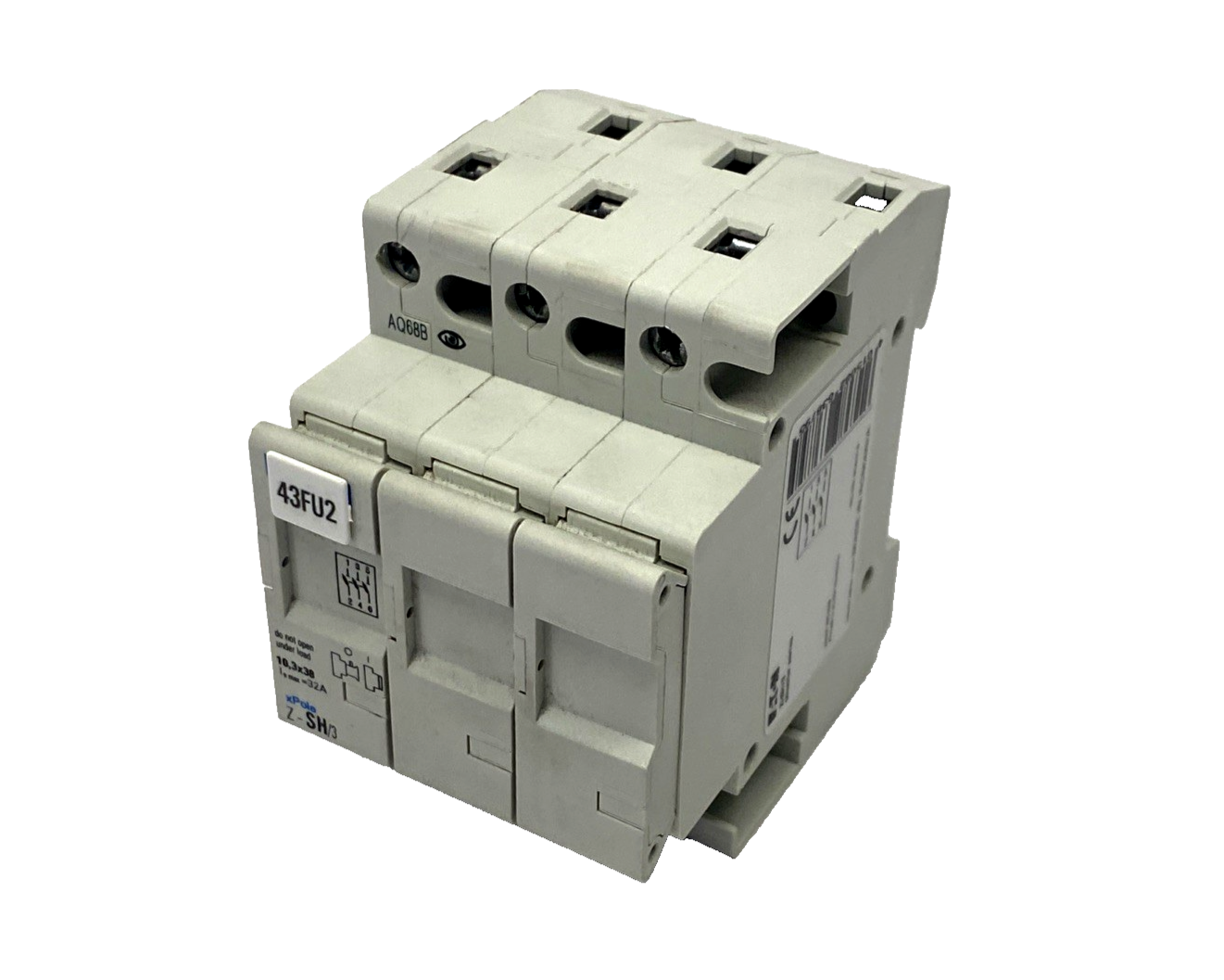 Eaton Z-SH/3 xPole Fuse Holder, 3-Pole 10.3x38 32A, 263879 - Maverick Industrial Sales