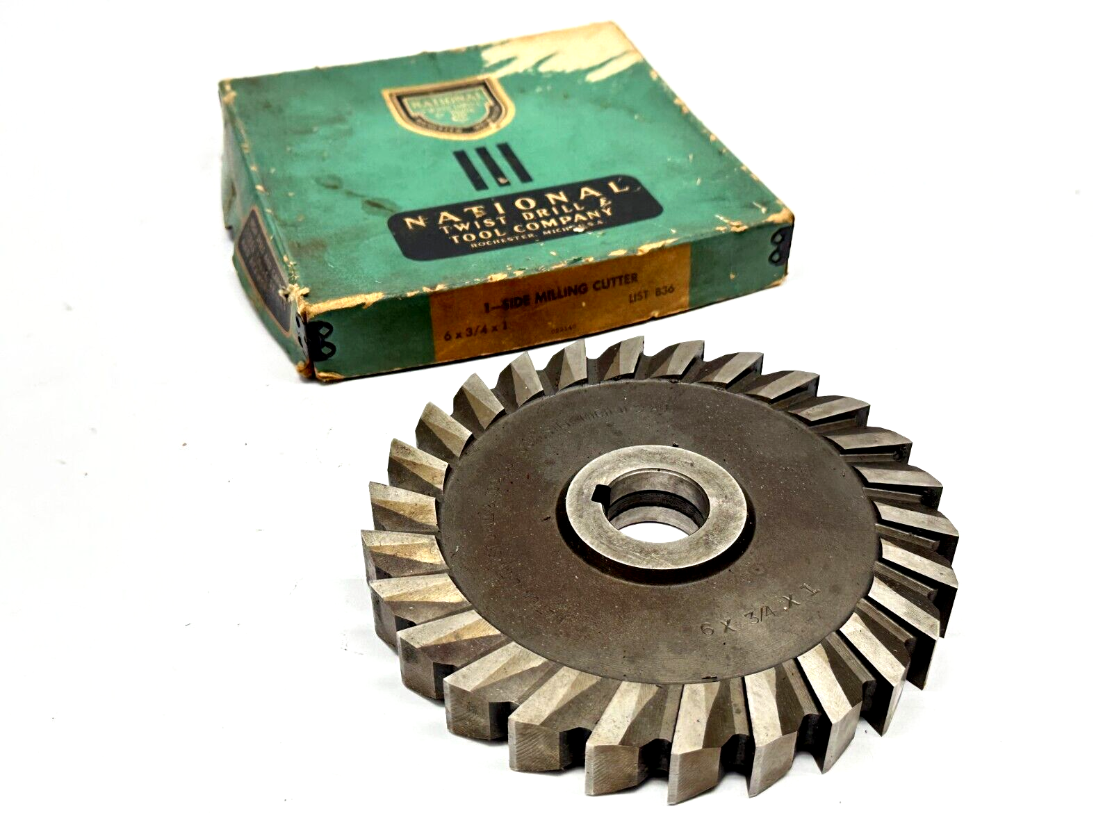 National Twist Drill & Tool Company B36 1-Side Milling Cutter 6x3/4x1" - Maverick Industrial Sales